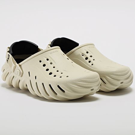 Crocs - Zueco Claquettes Echo Hueso Negro