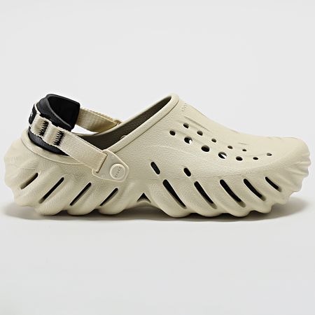 Crocs - Zueco Claquettes Echo Hueso Negro