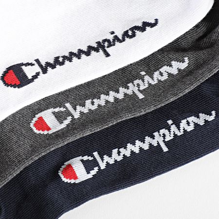 Champion - Pack De 3 Pares De Calcetines U20100 Navy White Grey Charcoal