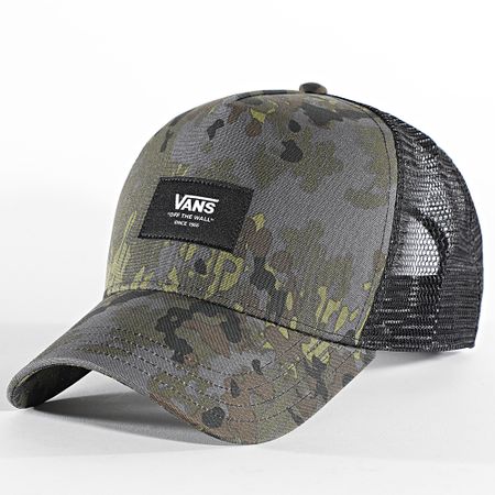 Vans - Gorra Trucker 008PE Caqui Verde Negro Camuflaje