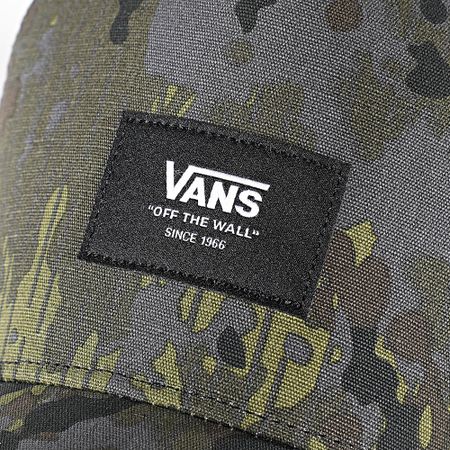 Vans - Gorra Trucker 008PE Caqui Verde Negro Camuflaje