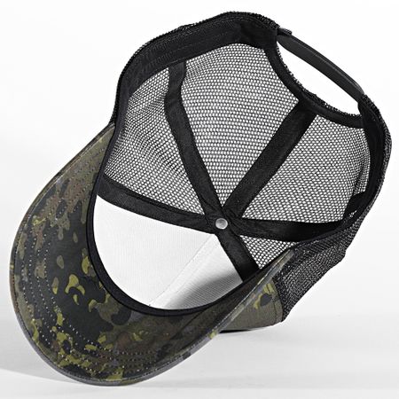 Vans - Gorra Trucker 008PE Caqui Verde Negro Camuflaje