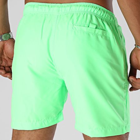 DC Comics - Traje de baño Superman Logo Verde Fluo Negro