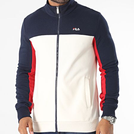 Fila - Azul Marino Blanco Rojo FAM0499 Sudadera con cremallera