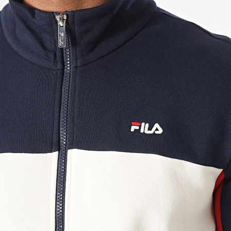 Fila - Azul Marino Blanco Rojo FAM0499 Sudadera con cremallera