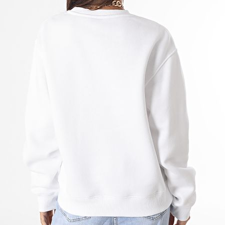 Tommy Hilfiger - Sudadera de cuello redondo para mujer Corp Logo 9791 Blanco