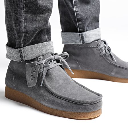 Clarks - Wallabee Evo Zapatos de ante gris