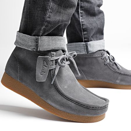 Clarks - Wallabee Evo Zapatos de ante gris
