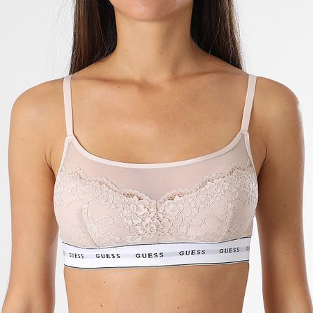 Guess - Sujetador de encaje para mujer O2BC07-KBBT0 Beige