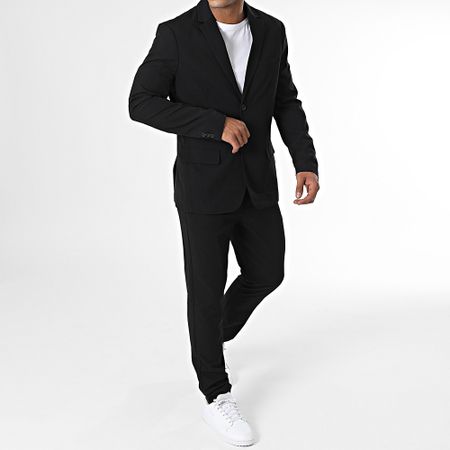 Only And Sons - Traje negro de 2 piezas Slim Mark