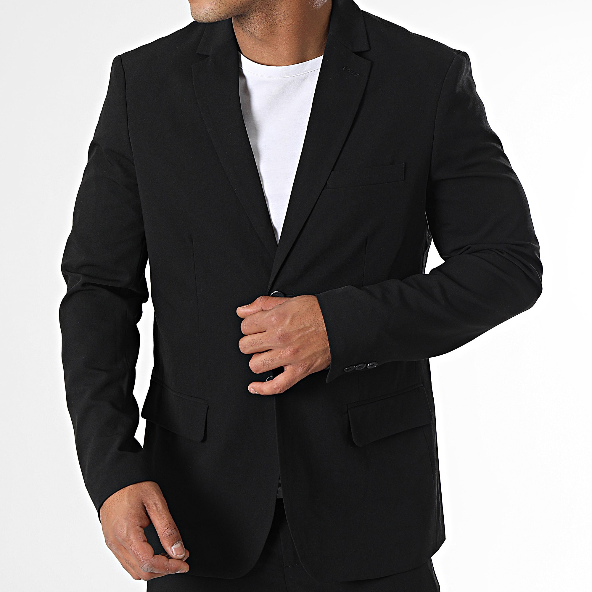 Only And Sons - Traje negro de 2 piezas Slim Mark