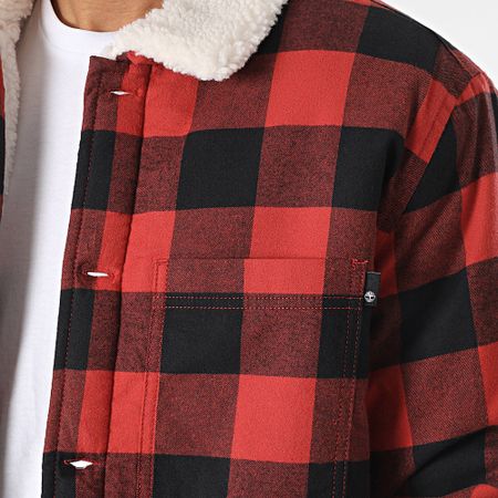 Timberland - Chaqueta a cuadros Buffalo A6FWN Rojo Negro