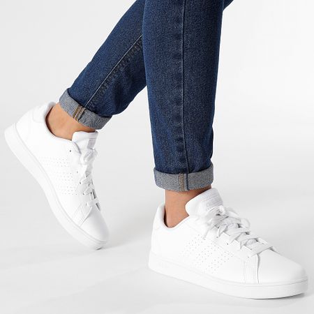 Adidas Performance - Mujer Advantage K Zapatillas IG2511 Calzado Blanco Gris Uno