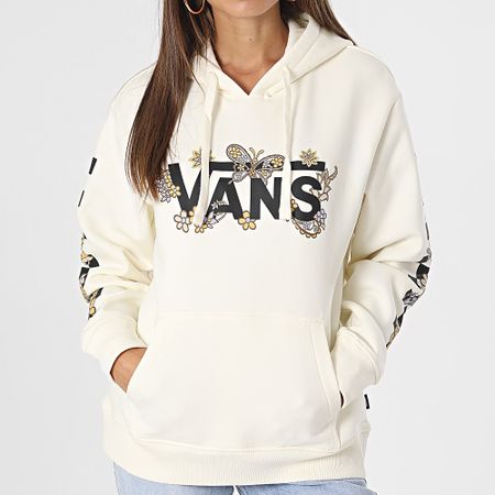 Vans - Sudadera con capucha Wild Trippy Paisley para mujer Blanco