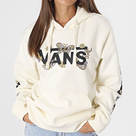 Vans - Sudadera con capucha Wild Trippy Paisley para mujer Blanco
