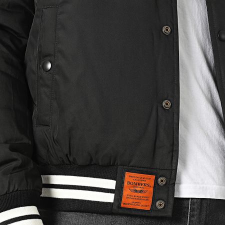 Bombers Original - Chaqueta Bomber Snapper Negra