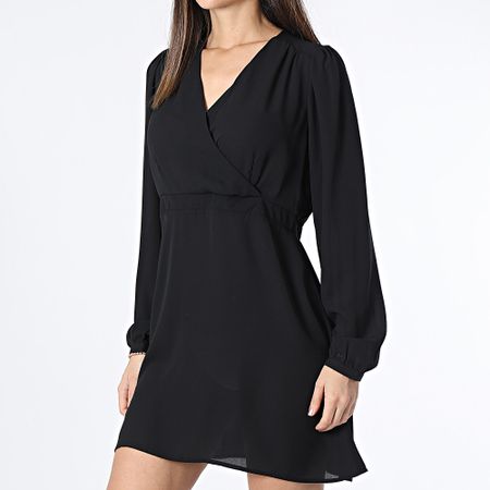 Only - Vestido de manga larga para mujer Alma Life Negro
