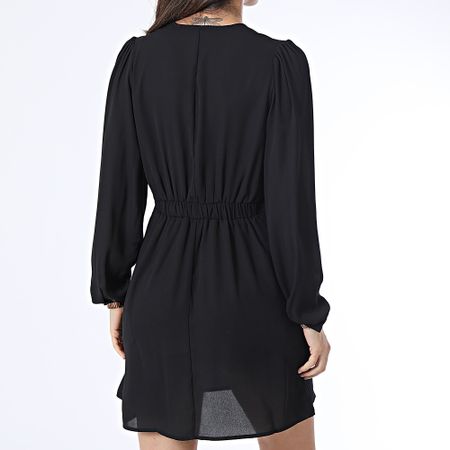 Only - Vestido de manga larga para mujer Alma Life Negro
