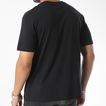 Luxury Lovers - Camiseta Oversize Large Heart Series Small Blanco Negro