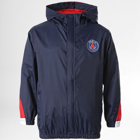 PSG - Cortavientos con capucha para niños P15075 Azul marino