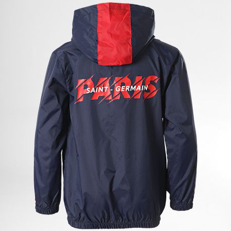 PSG - Cortavientos con capucha para niños P15075 Azul marino