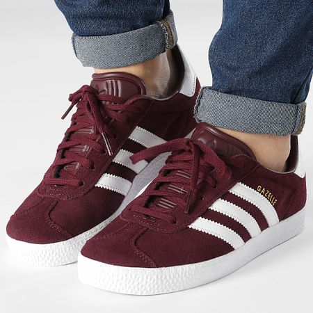 Adidas Originals - IG9933 Gazelle Zapatillas Mujer Granate Nube Blanco