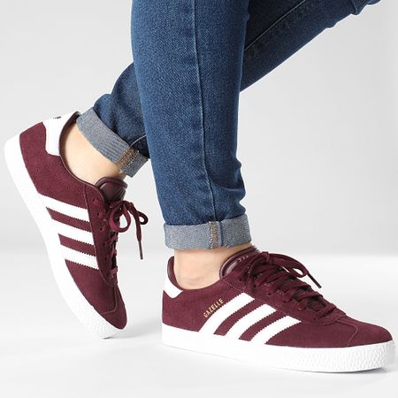 Adidas Originals - IG9933 Gazelle Zapatillas Mujer Granate Nube Blanco