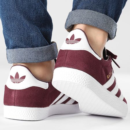 Adidas Originals - IG9933 Gazelle Zapatillas Mujer Granate Nube Blanco
