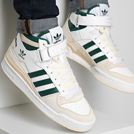 Adidas Originals - Zapatillas Forum Mid IF1427 Calzado Core Verde Aluminio