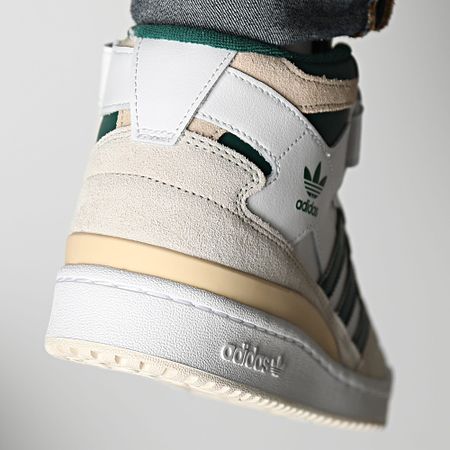 Adidas Originals - Zapatillas Forum Mid IF1427 Calzado Core Verde Aluminio