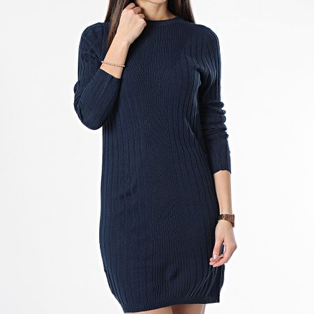 Only - Vestido de manga larga Joy para mujer Azul marino
