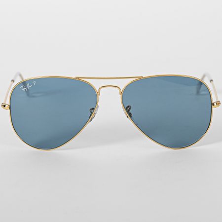 Ray-Ban - Gafas de sol Aviator Large Metal RB3025 Oro Azul