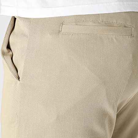 John H - Pantalones pitillo chinos beige