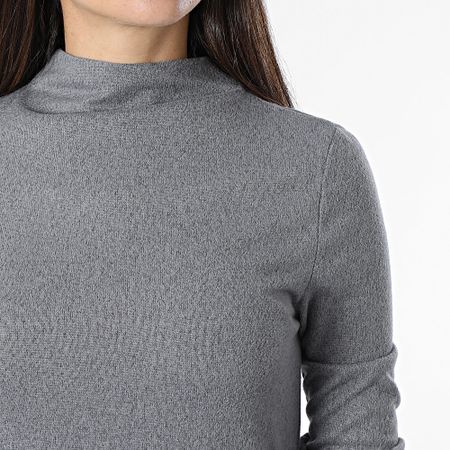 Only - Vestido de manga larga Tonsy Anthracite Grey Heather para mujer