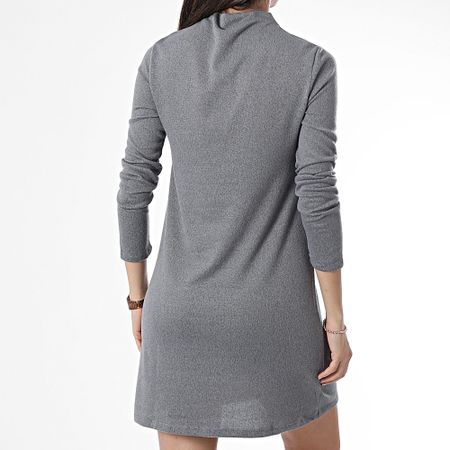 Only - Vestido de manga larga Tonsy Anthracite Grey Heather para mujer
