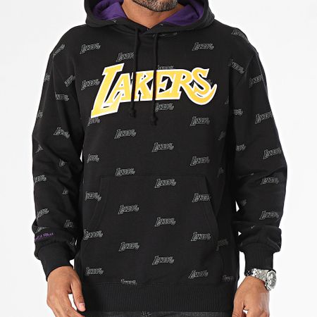 Mitchell and Ness - Los Angeles Lakers Sudadera con capucha Negro