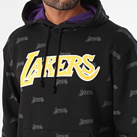 Mitchell and Ness - Los Angeles Lakers Sudadera con capucha Negro