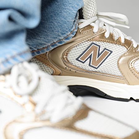 New Balance - Zapatillas 530 MR530LG Tórtola dorada metalizada