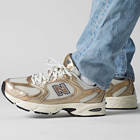 New Balance - Zapatillas 530 MR530LG Tórtola dorada metalizada