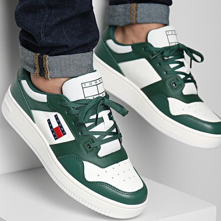 Tommy Hilfiger - Zapatillas Retro Essential 1395 Verde