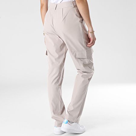 Only - Pantalón cargo Ember Satin Beige, mujer