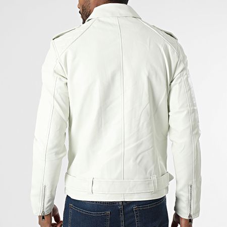 Frilivin - Chaqueta Biker Blanca
