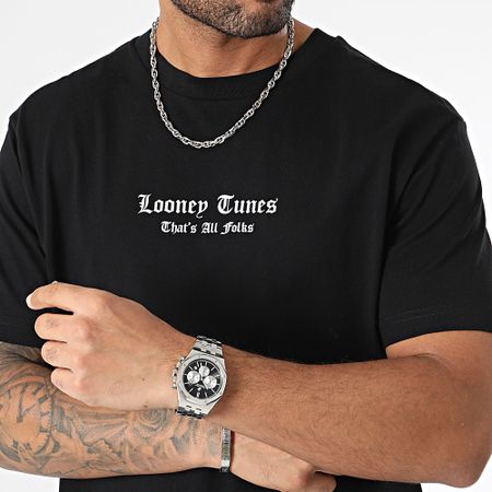 Looney Tunes - Camiseta Oversize Large Bugs Bunny Graffiti Grey Black