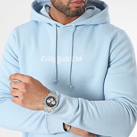 Teddy Yacht Club - Sudadera con capucha Art Series Dripping Blue Azul claro