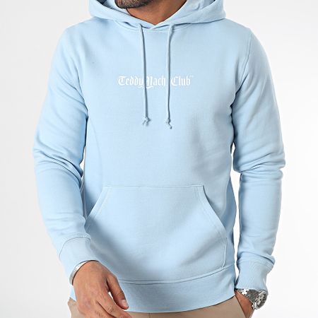 Teddy Yacht Club - Sudadera con capucha Art Series Dripping Blue Azul claro
