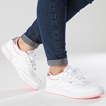 Reebok - Club C Zapatillas Mujer 100069840 White Pink Glow Rose Gold
