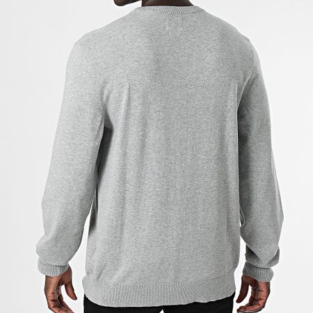 Levi's - A7207 Sudadera gris jaspeado con cuello redondo