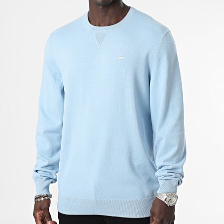 Levi's - A7207 Sudadera azul claro de cuello redondo