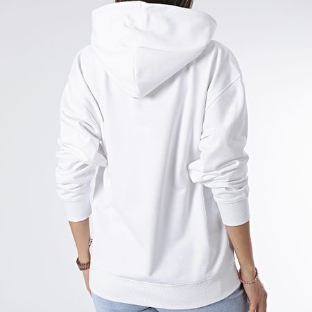 Tommy Jeans - Sudadera con capucha Essential Logo para mujer 7331 Blanco