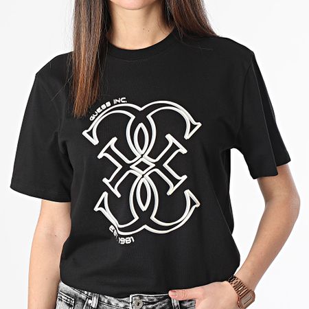 Guess - Camiseta mujer Z4RI01-I3Z14 Negro